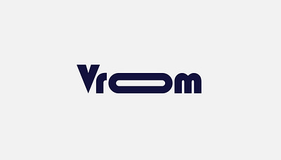 Vrooom - the future of autonomous driving autonomous bold branding clean design driving flat geometric graphic design logo logotype minimal minimalist text vrooom