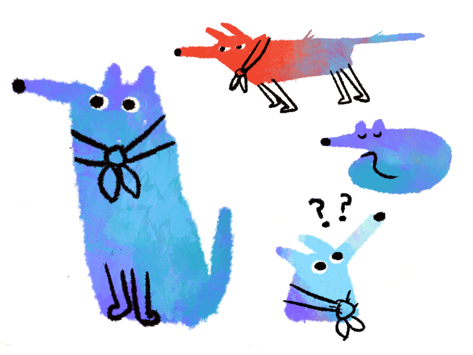 Guide dog illustration
