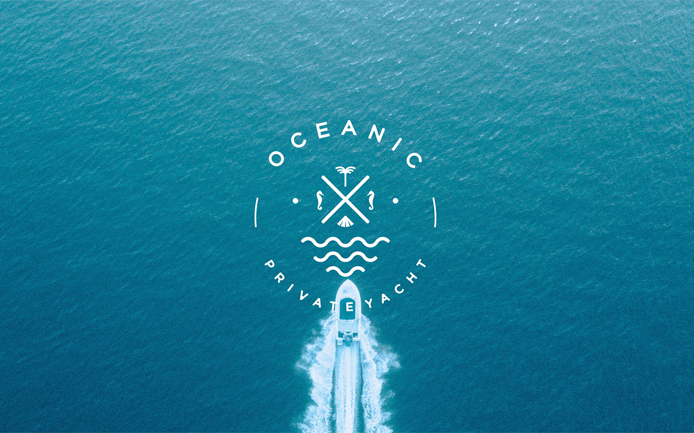 Example of Oceanic Private Yacht Logo Branding
