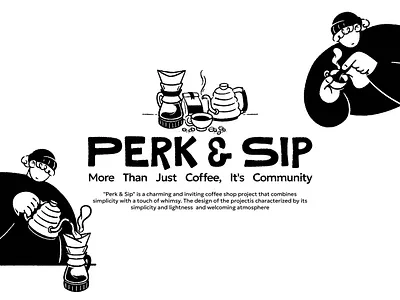 Perk & Sip Brand Identity Coffee Logo adobe illustration bar logo brand identity brand logo branding cafe logo coffee logo hand drawn illustration hotel logo illustration logo design minimal logo minimalist logo modern logo monogram logo