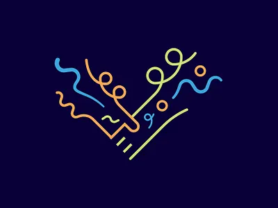 Celebrating Shake Hand Logo birthday buy carnival celebrate celebrating child confetti event firework hand kids logo minimilist online paper partner shake shop store victory