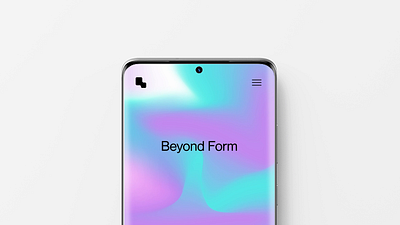 Beyond Form animation branding fashion branding gradient graphic design identity logo motion graphics ui web design
