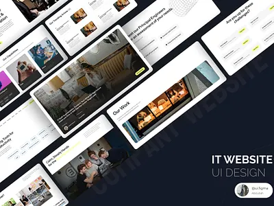 Enhancing IT with Innovative SaaS animation design developer figma figma prototype graphic design it research saas ui ui wesbite website