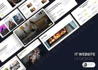 Enhancing IT with Innovative SaaS animation design developer figma figma prototype graphic design it research saas ui ui wesbite website