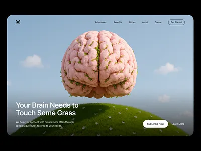 Hero Exploration marketing uiux web design website