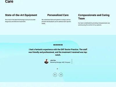 UI Design for ENT clinic branding graphic design ui uiux webdesign