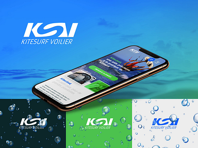 KSV - Accessoires de sécurité pour la pratique du kitesurf branding design graphic design logo responsive design ui webdesign