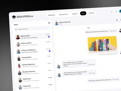 Education Dashboard-UX/UI Design communication app course app course dashboard dashboard education app learning dashboard learning web minimal online course online learning platform school dashboard school management school web student app student dashboard ui ui design university dashboard ux