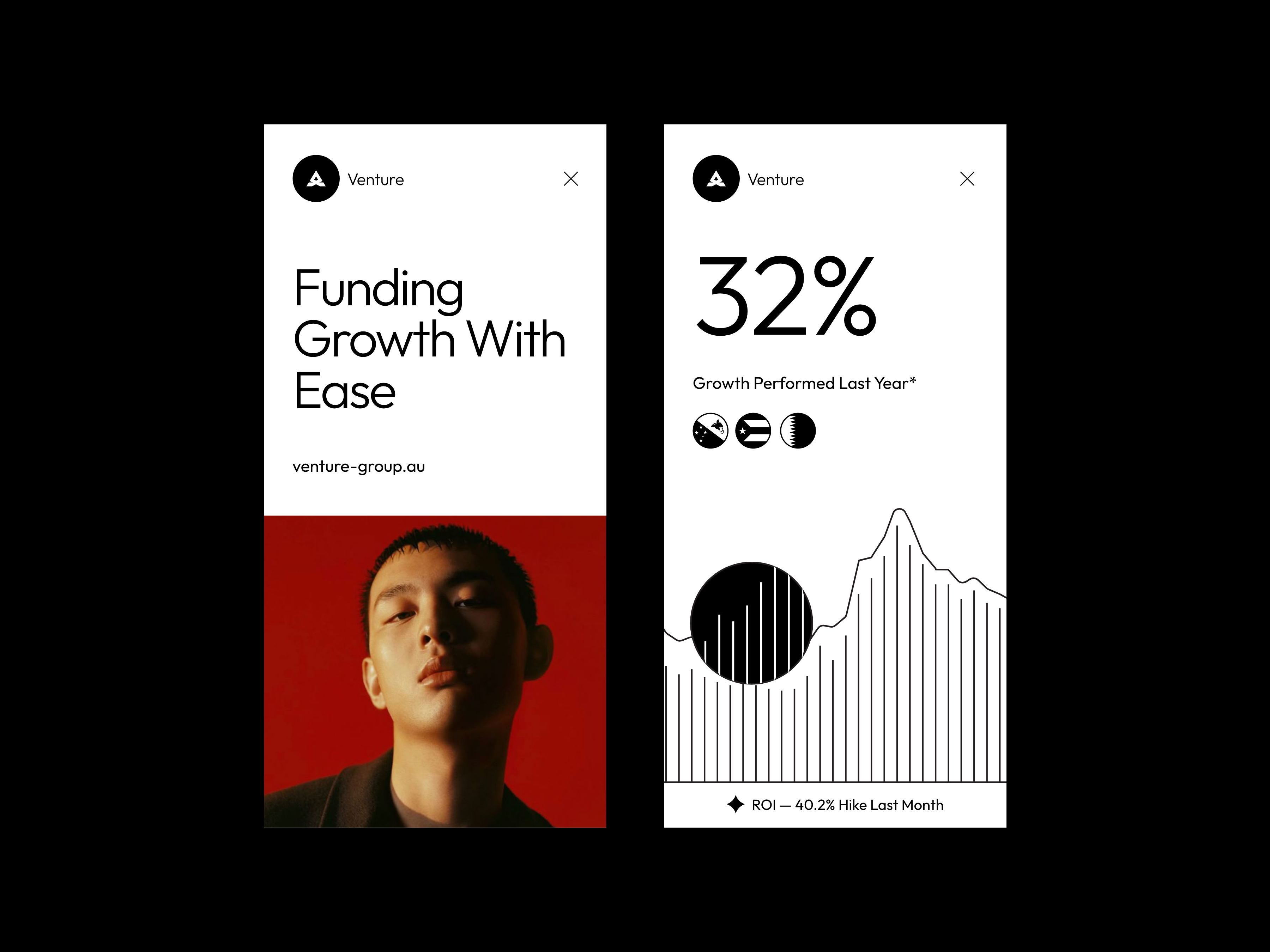 Venture Capital app ui capital capital fund coporate deck finance fund funding illustration insta story investor mobile app pitch deck social media story ui ui ux ux vc venture fund