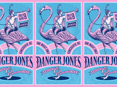 Danger Jones design gig poster illustration lettering packaging typography