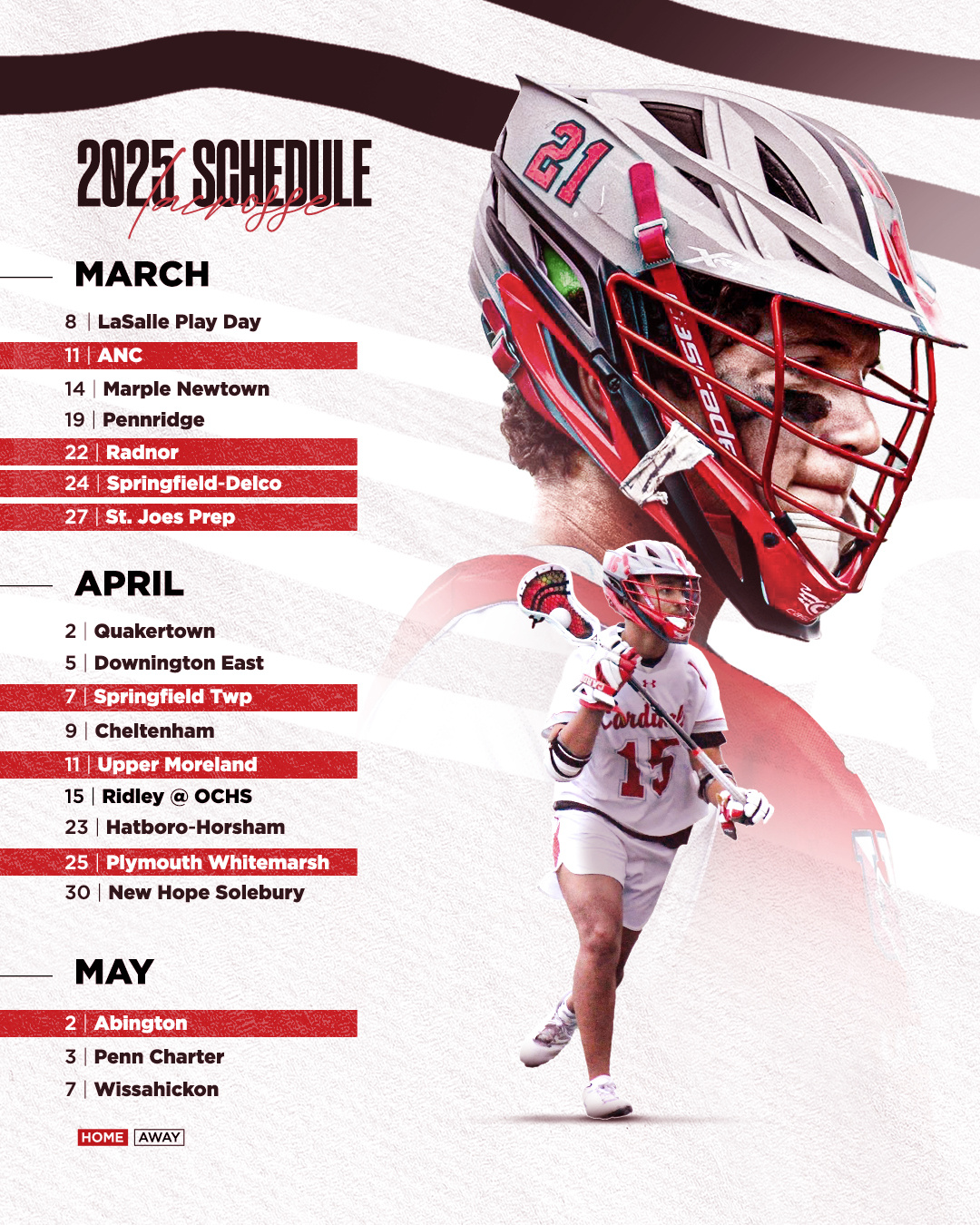 2025 Lacrosse Schedule design flyer graphic design instagram post manipulation poster social media social media post sport sport design