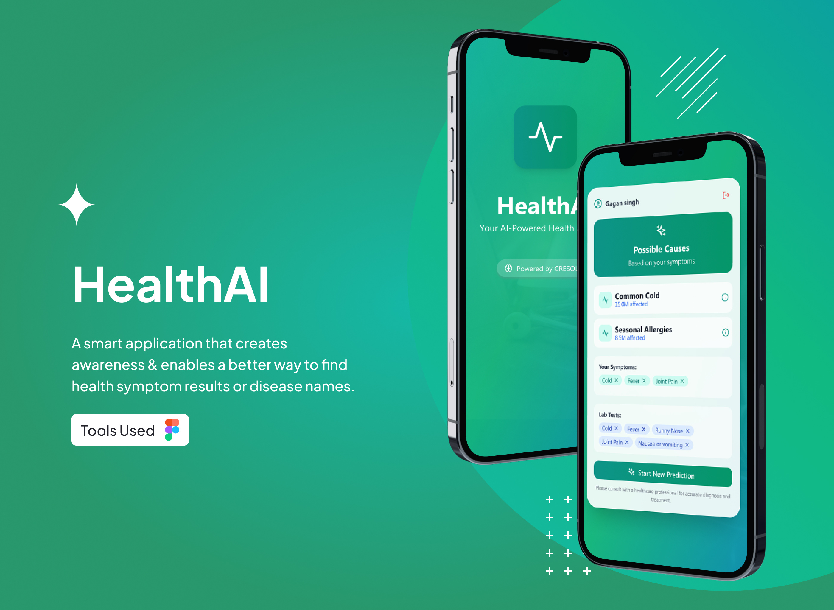 HealthAI - Artificial intelligence Health App ai app ai health assistant app artificial intelligence design health app symptom checker ui ux