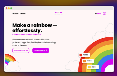 Make the rainbow 🌈 branding graphic design logo ui web design