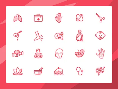 Icon set for health care app healthcare icon illustrator medicine vector