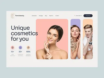 Pure beauty design graphic design ui user experience user interface ux web design