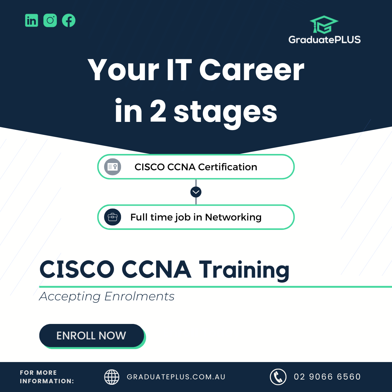 CISCO CCNA Training Promo Design branding ccna cisco flyer graphic design illustrator instagram flyer it career logo offer poster photoshop poster sale flyer typography ui vector design