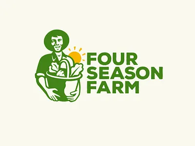 Branding For Sustainable Farm agribusiness agriculture composting farm farm brand farm branding farm logo farmer farmer logo farming four season fresh produce green logo innovation innovation logo mascot logo scotland sustainable