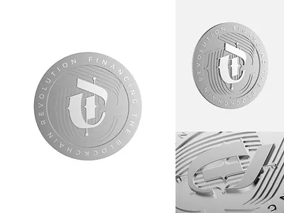 Coin coin crypto metal render