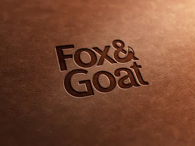 Branding for hand-crafted leather accessories label. accessories artisanal branding fashion fox goat hand crafted handmade leather leather brand leather logo leather stamp leathercraft logo