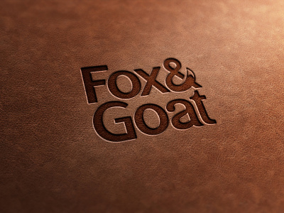 Branding for hand-crafted leather accessories label. accessories artisanal branding fashion fox goat hand crafted handmade leather leather brand leather logo leather stamp leathercraft logo