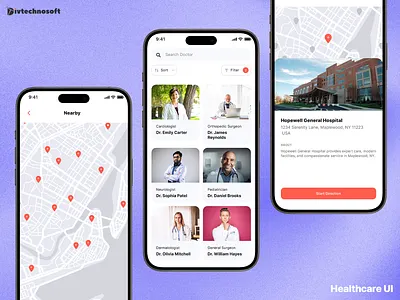 Healthcare App app design clinic doctor graphic design health health monitoring health tracking healthcare healthcare app healthcare mobile app healthtech hospital medical appointments medical tracking app medtech mobile app mobile app uiux patient consulting uiux uiux design