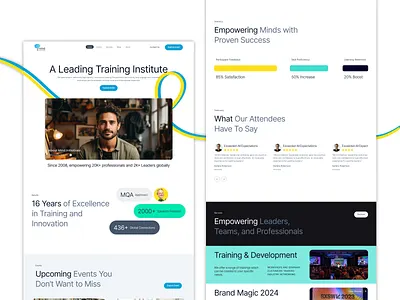 Corporate Training - Website Redesign (UIUX) branding corporate corporate ui landing design design ui education uiux educational event management event website landing page training training institute ui ui design uiux visual design visual design inspirations web website website design