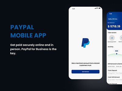 PAYPAL Revamp app bank business wallet credit card finance app financial fintech invoices mobile money transfer paypal redesign request money revamp send money showcase transaction ui ux wallet