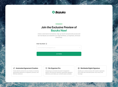 Waitlist Page clean designer product design product designer ui uiux ux uxui waitlist website