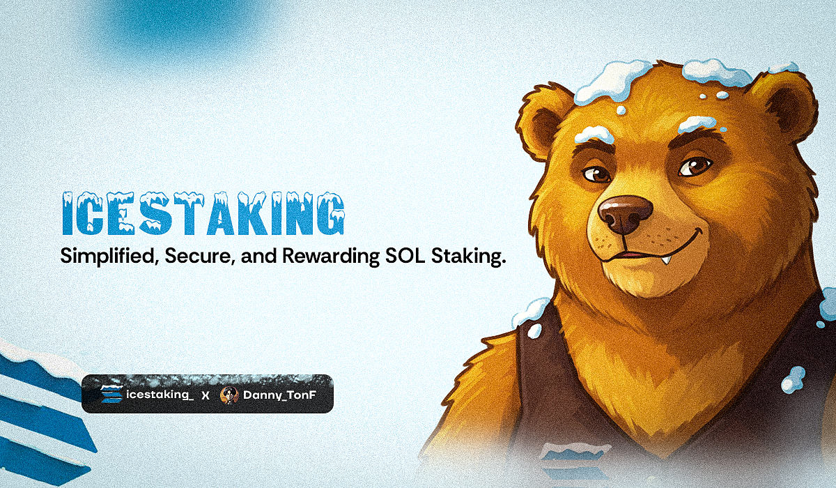 Solana Ice Staking Thread flyer design graphic design visual web3 graphics