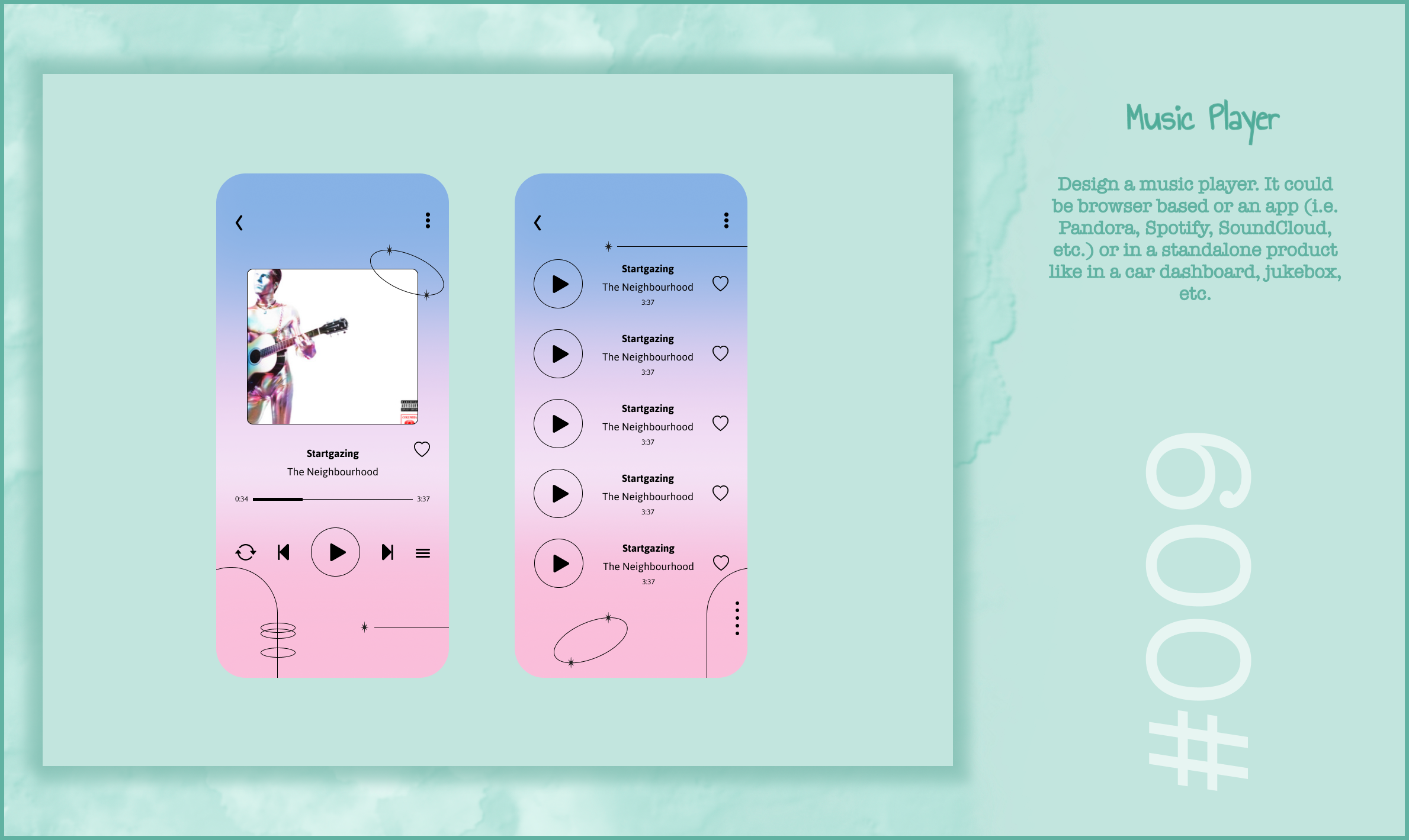 DailyUi009 - Music Player challenge dailyui design musicplayer ui