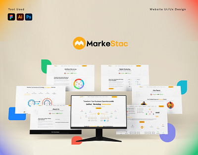 Markestac Ui/Ux Design & Web Development branding colorpalette design grahicdesign graphicdesigner typography ui ui branding ui design uiux design web webdesign webdevelopment website website branding website templates websitedesign