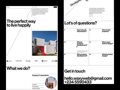UI/UX Design For Real Estate & Home Transformation apartment rent building home buying website luxury real estate modern home architecture modern real estate website property property agency property management property marketplace website property ui real estate platform ui real estate website realtor realty uiuxdesign waxyweb web design web landing page design website design