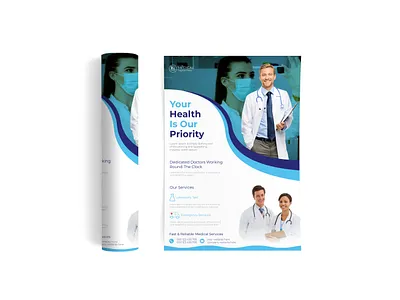 Medical and Healthcare Flyer design. adobe adobeillustrator banner branding design designer doctor flyer flyerdesign graphic design health healthcare healthcaredesign healthcareflyer healthcareflyerdesign logo medical medicalflyer vector