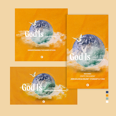 GOD IS ________ church church series design graphic design mockups sermon sermon graphic