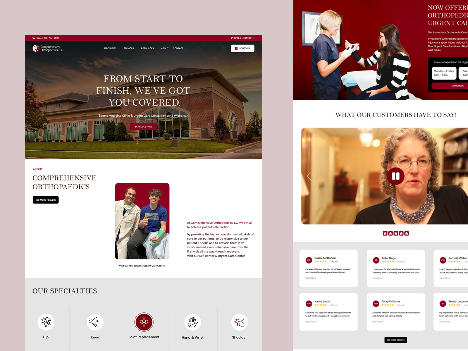 Modern Orthopedic Website Redesign – Clean and Professional clean ui conversation focused design figma design healthcare macbook presentation medical design mockup modern web design orthopedic redesign responsive web ui ui ux user experience ux ux inspiration web design webdesign website