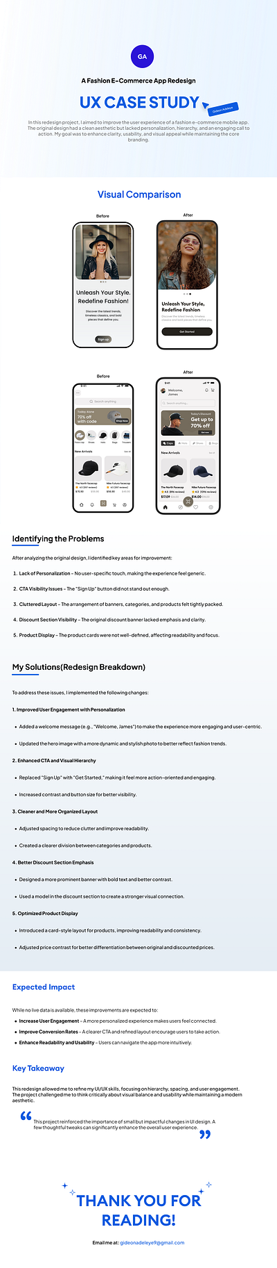 Case Study E-Commerce App mobile app ui web design