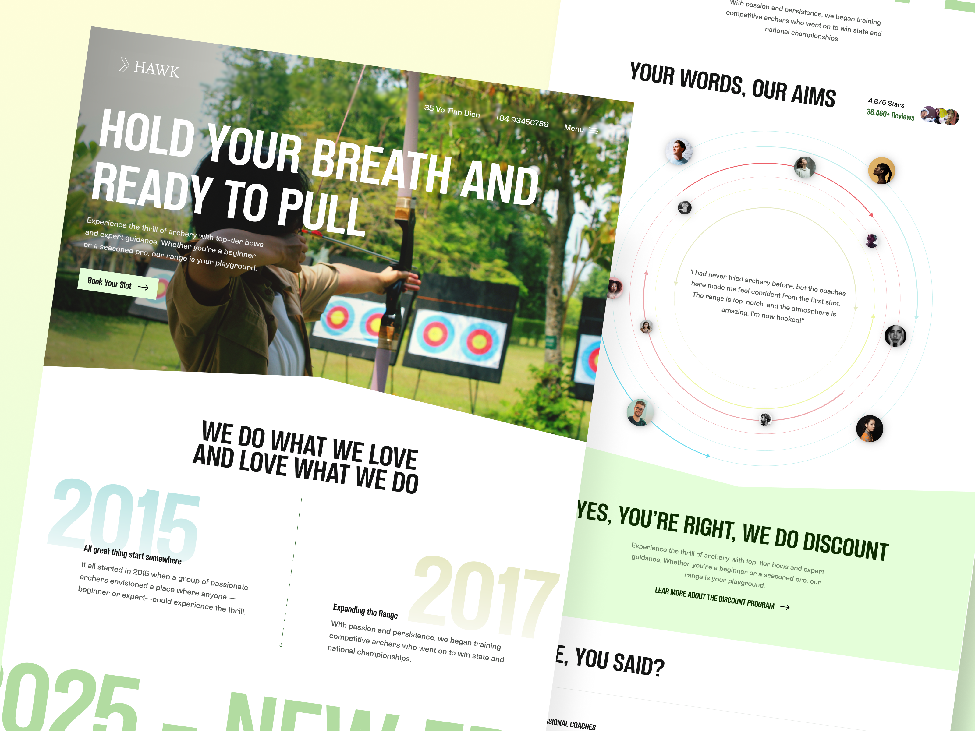 Example of Sport Landing Page | UI Website Design