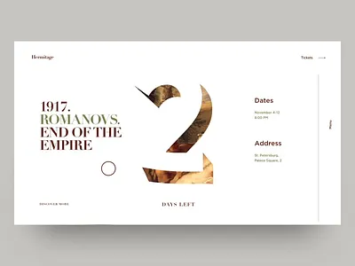 Interaction for Hermitage Event Page animation cuberto culture event gallery graphics icons interaction page painting picture ui ux