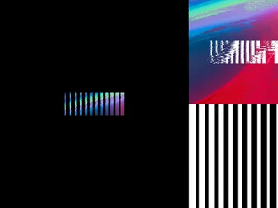 Grabient Mark 3d abstract animated logo animation brand brand identity brand system branding c4d cinema 4d glitch glitch effect gradient holographic identity iridescent logo logo animation motion typography