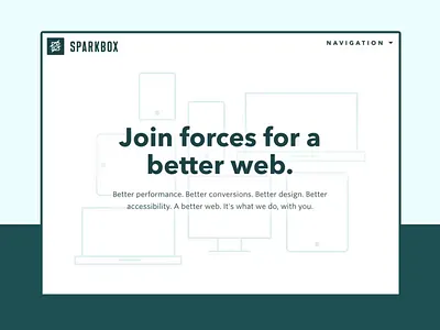 Sparkbox - Homepage Loading Animation agency animation fade hero homepage interactive loading animation website