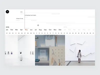 The Louvre animation art artist buy clean concept design minimal principle site tickets timeline typography ui ux web website