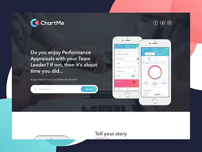 ChartMe app applogo apps design development hyper ios iphone logo mobile mobiledesign ui uidesign ux uxdesign