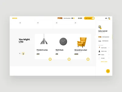 IKEA Online Experience Concept Throwback 3 app concept ecommerce furniture interaction retail shop ui ux