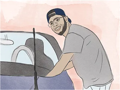 Identity Bio Cards graphic design illustration portrait