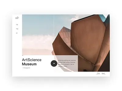 Squares animation architecture carousel concept minimal motion movement slider sydney ui ux web