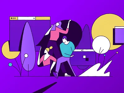 Firefox – Privacy browser face forest looking silhouette stepping out tree windows