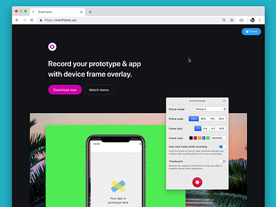 Overframe website animation landing ui uidesign website