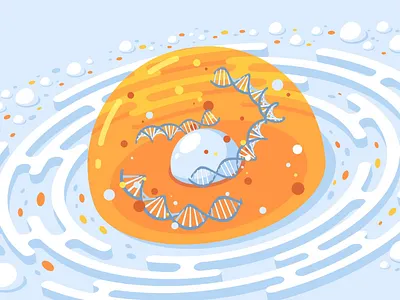 Quanta DNA Loop after effects animated gif cell cinema 4d dna gif loop science