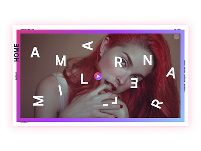 Amarna Miller web/portfolio amarna miller animation colors design home interaction interface design portfolio ui ux web web design