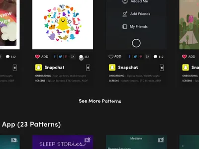 In new mobile-patterns.com you can collect patterns in boards android animation inspiration ios pattern ux